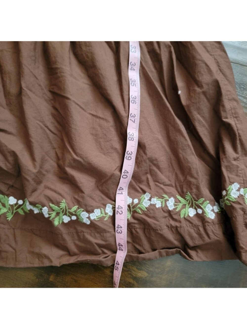 Anthropologie The Somerset Maxi Dress Embroidered Cottagecore Peasant Womens M - Picture 6 of 8